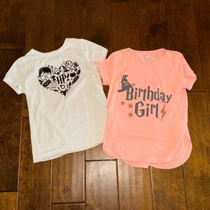Harry Potter set of two t shirts size 7/8